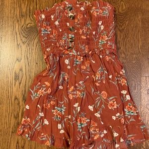 American Eagle Tuscany Flower Patterned Romper